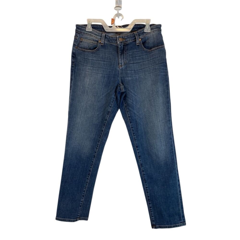Eileen Fisher Classic Women's Dark Blue Straight-Leg Jeans size 8